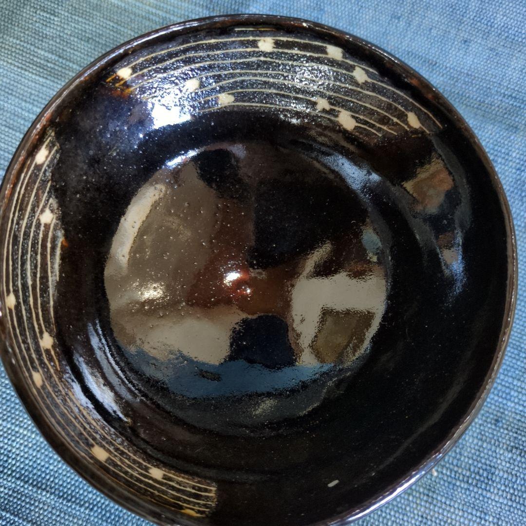 山口正文さんの黒織部お椀3点