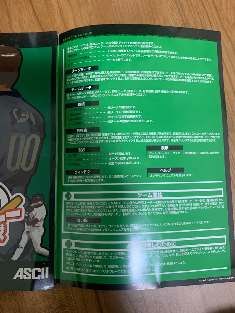 PC版　ベストプレープロ野球00