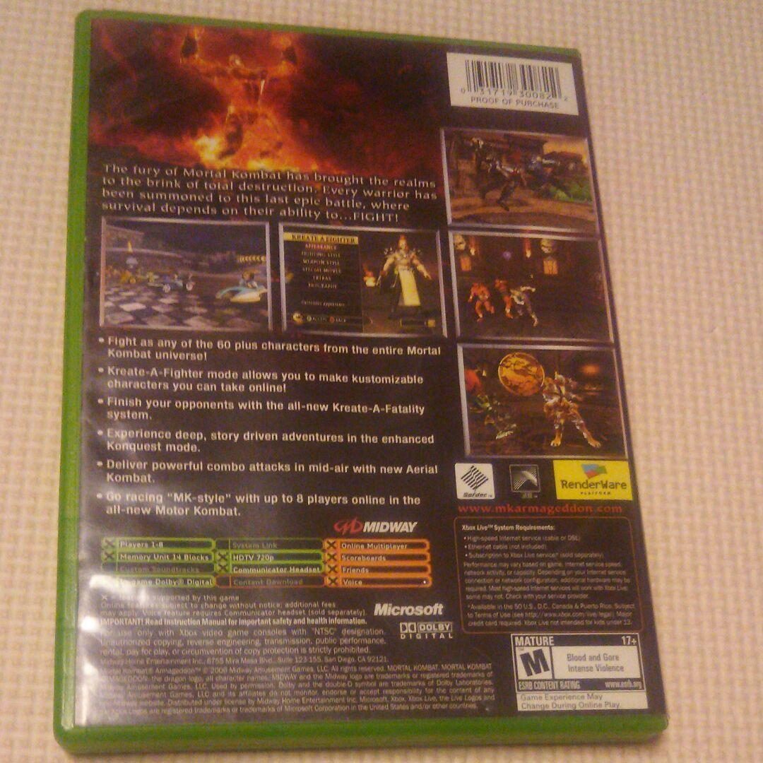 モータルコンバット ２枚セット (北米版) Xbox