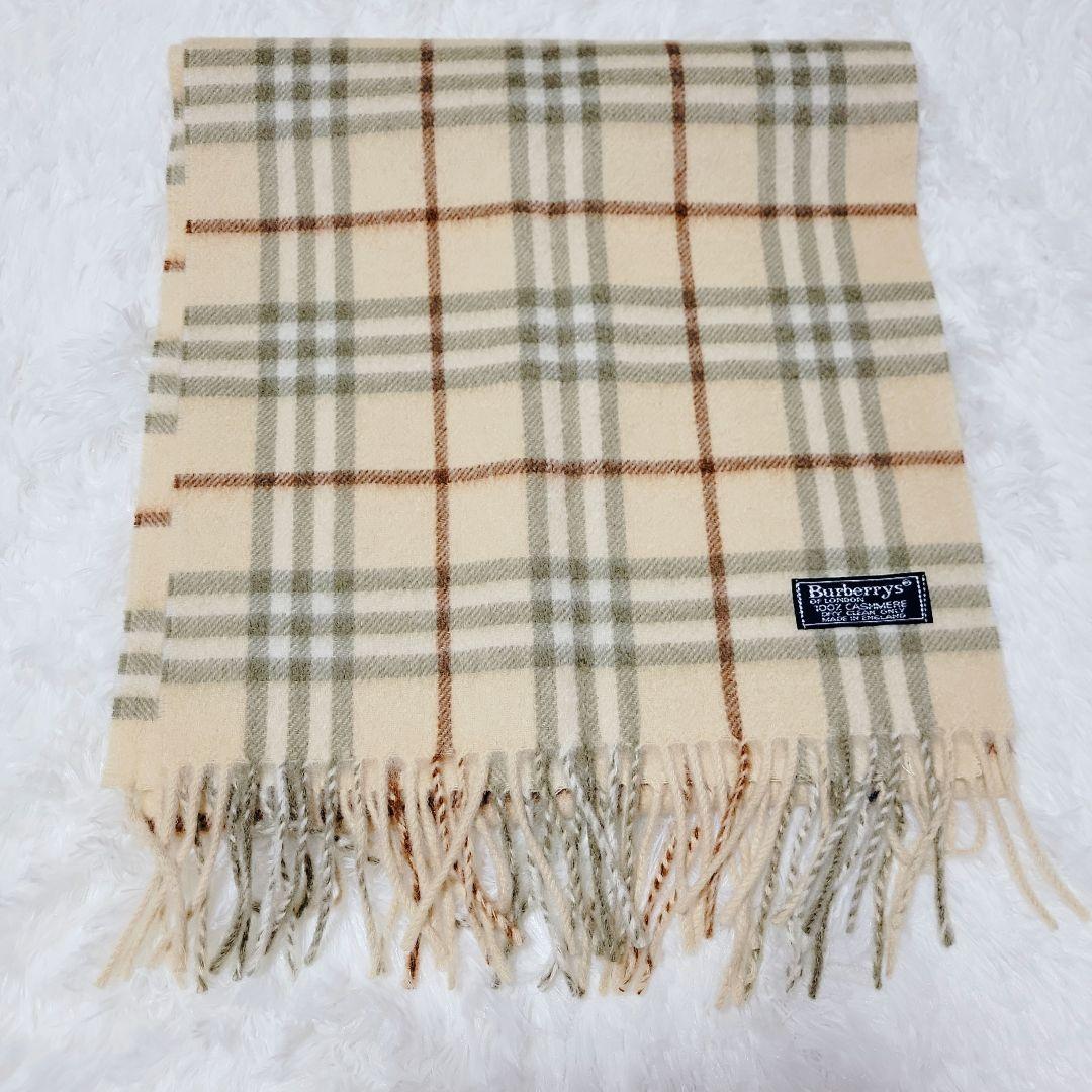 希少色✨バーバリー/BURBERRY カシミヤ 100% マフラー ノバチェック