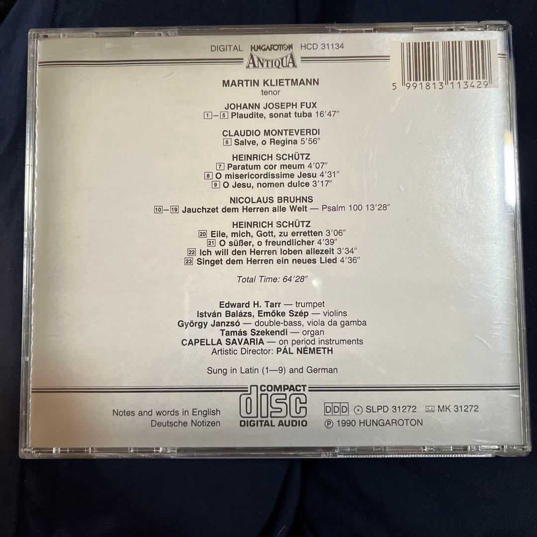 シュッツ／ブルーンス／モンテヴェルディ：声楽作品集（クライトマン）