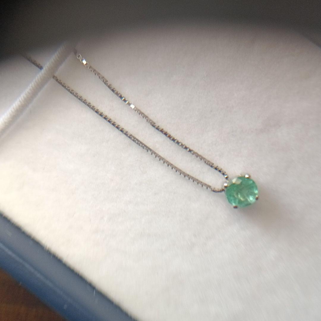 ジュエリーツツミK14エメラルドネックレス