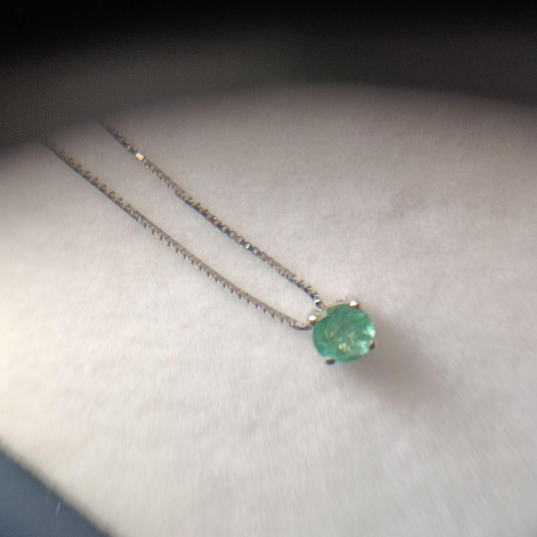 ジュエリーツツミK14エメラルドネックレス