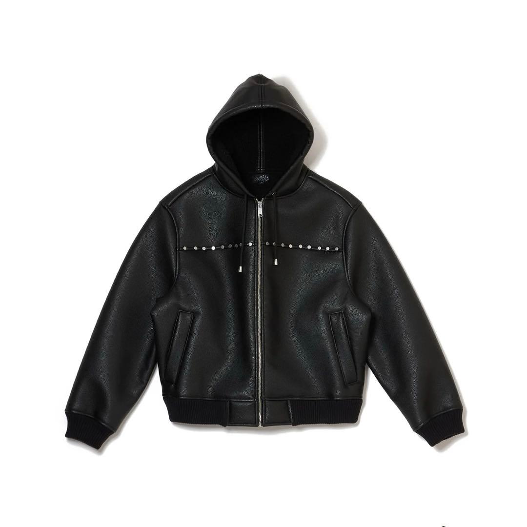 ジャケット・アウター ''AFB'' HOODED STUDDED BOMBER