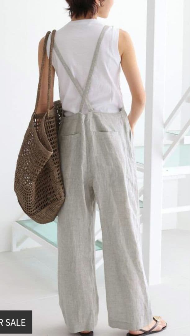 【新品】ジャーナルスタンダードレリューム　フレンチリネンサロペット　38