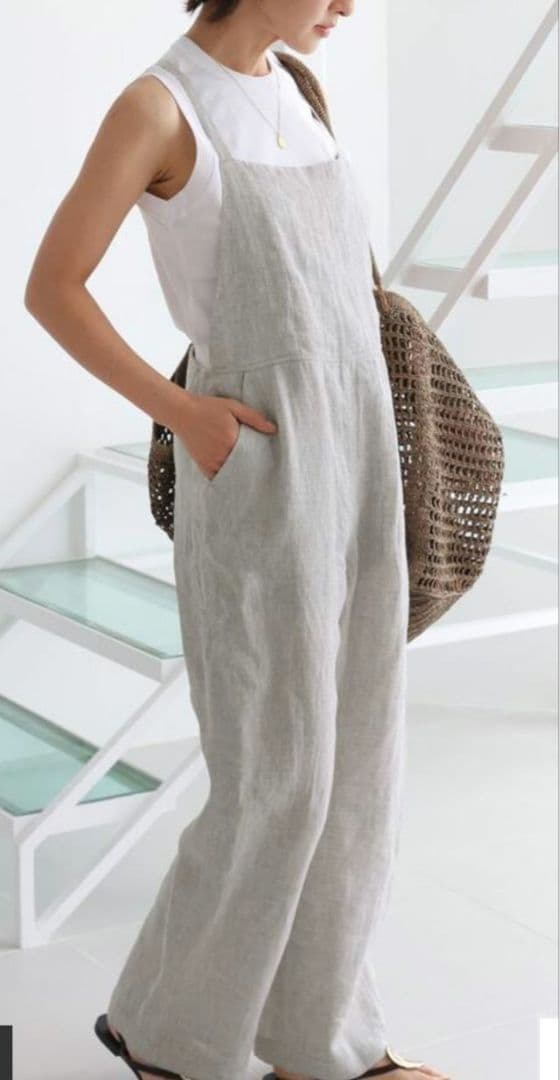 【新品】ジャーナルスタンダードレリューム　フレンチリネンサロペット　38