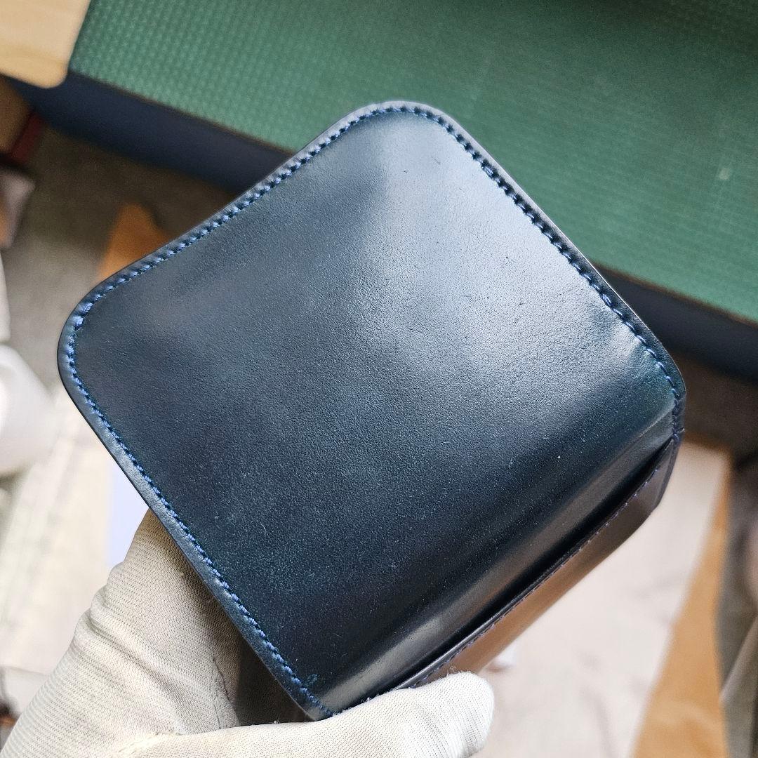 WILDSWANS パーム V2 シェルコードバン フレンチネイビー コードバン