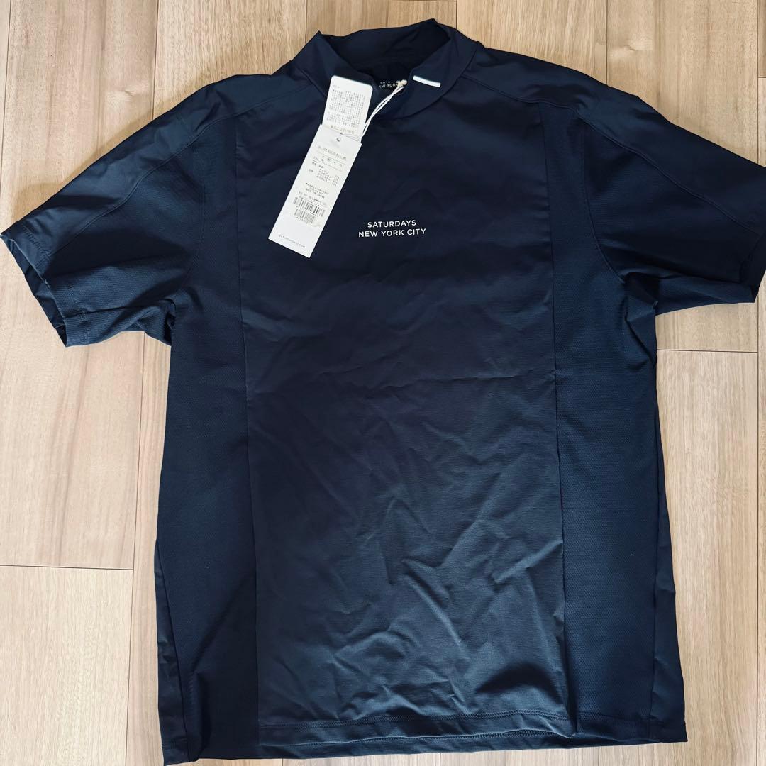 ★新品SATURDAYS NEW YORK CITY/ゴルフウェア/Mサイズ/紺