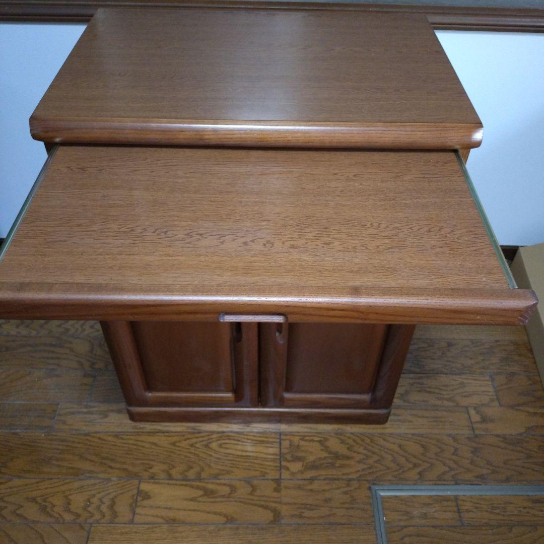 ハ*ル様 木製キャビネット 2引き出し スライドトップ