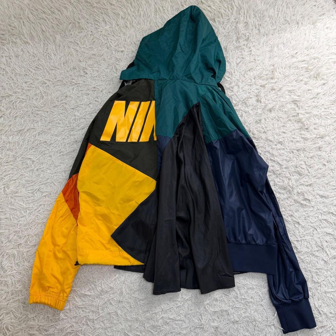 16980✨NIKE sacai 再構築 ドッキング パーカー スカート ロゴ