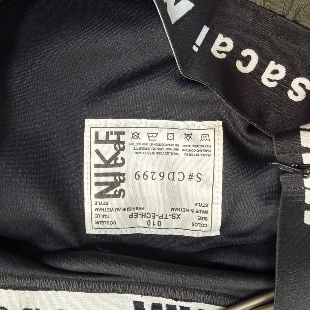 16980✨NIKE sacai 再構築 ドッキング パーカー スカート ロゴ