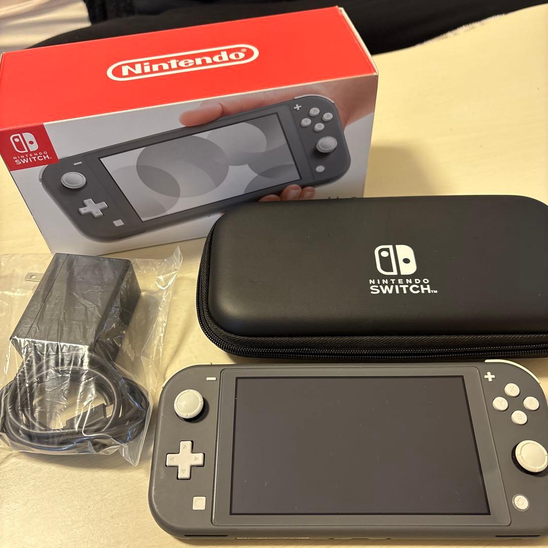 Nintendo Switch Lite グレー 収納ケース付き