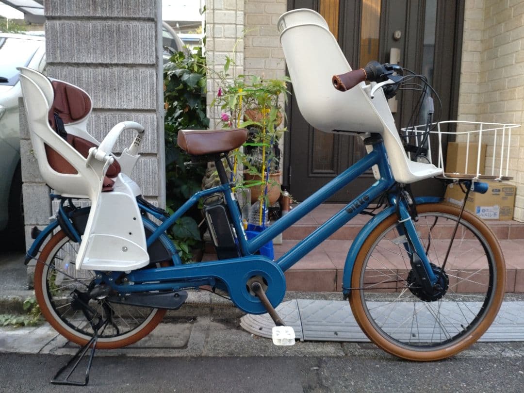 配送可★直接引渡可★カスタム【現行型ビッケグリ】電動アシスト自転車★３人乗子供乗
