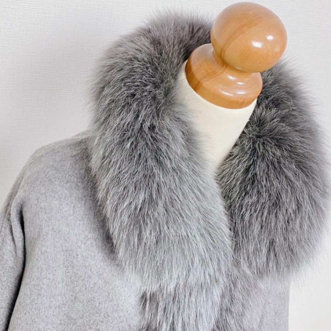 美品 SAGA FURS サガファーズ カシミア100 フォックス ラビット