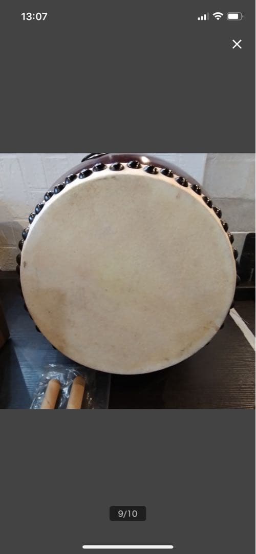 和太鼓 長胴太鼓　木製スタンド付き　打楽器 和楽器 鼓 夏祭り 町内会 盆踊り