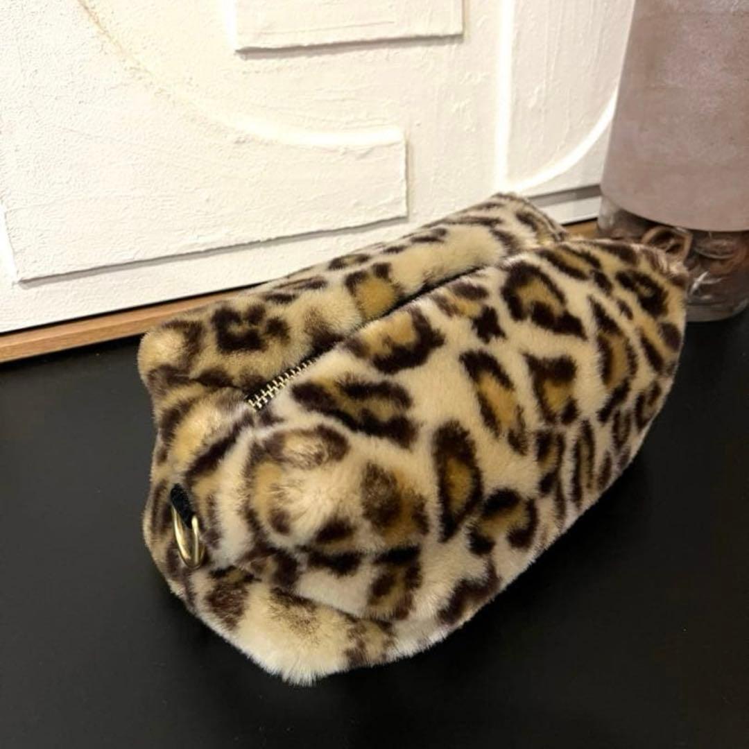 Whim Gazette レオパードファー　バッグ