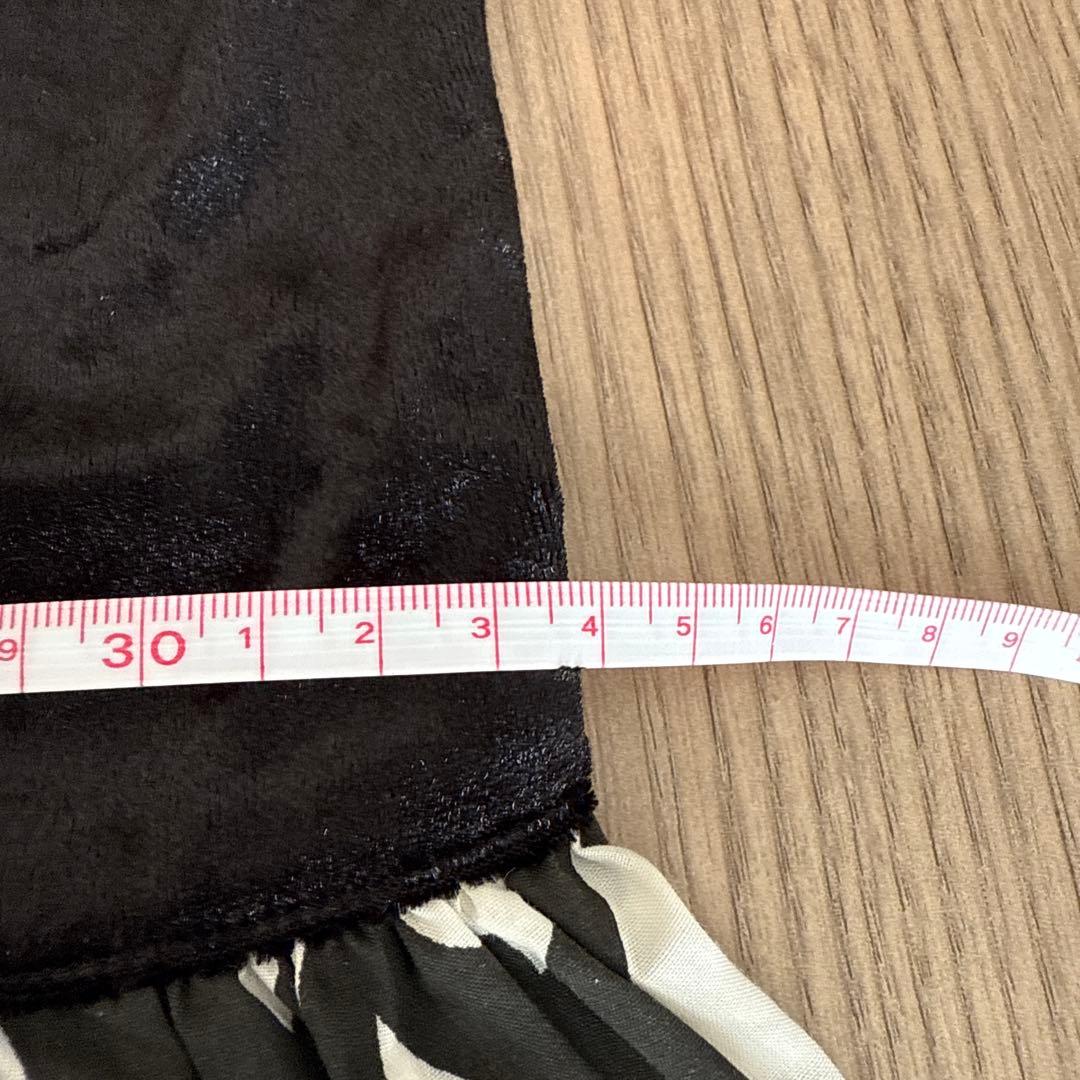 フラダンス　Maunaloa バラ柄 フラダンスドレス　ワンピース　ベロア