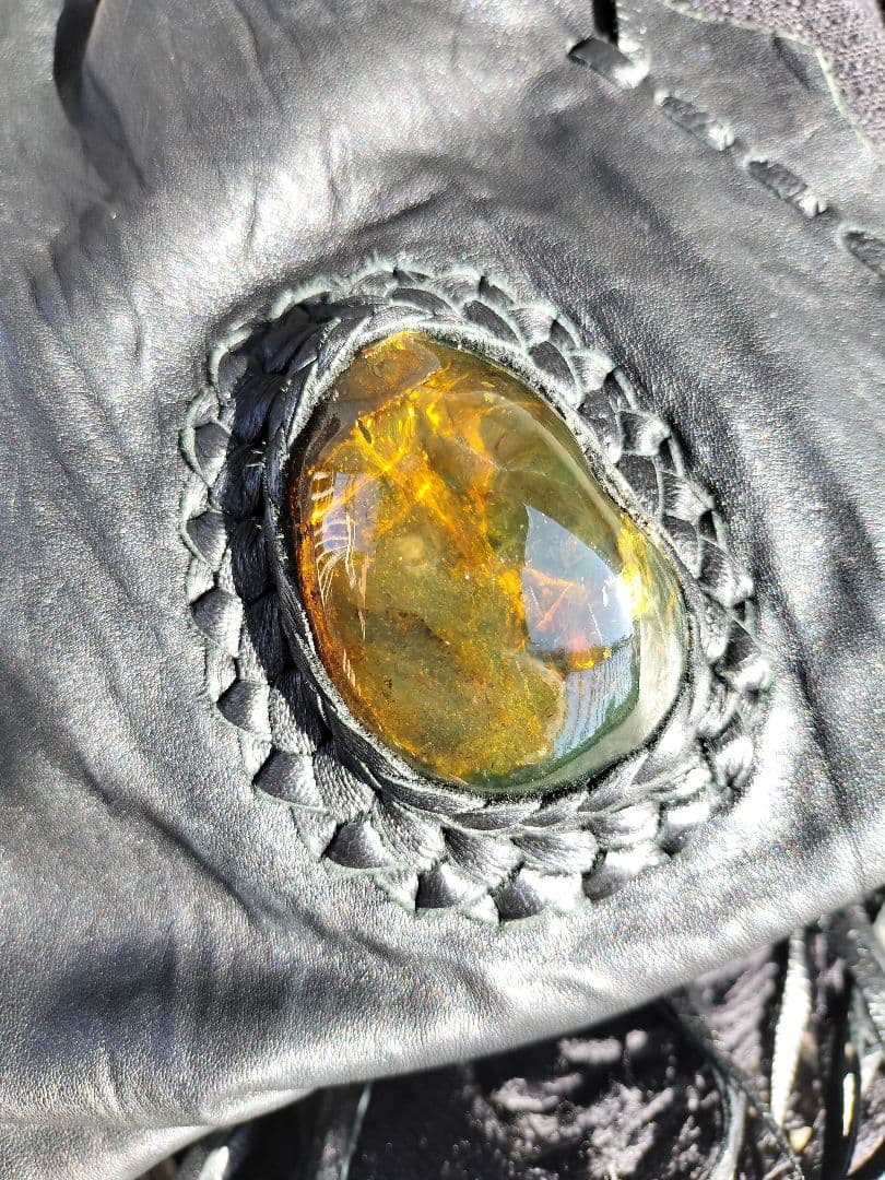 14th addiction 別注アンバーカスタムムートンレザーストール