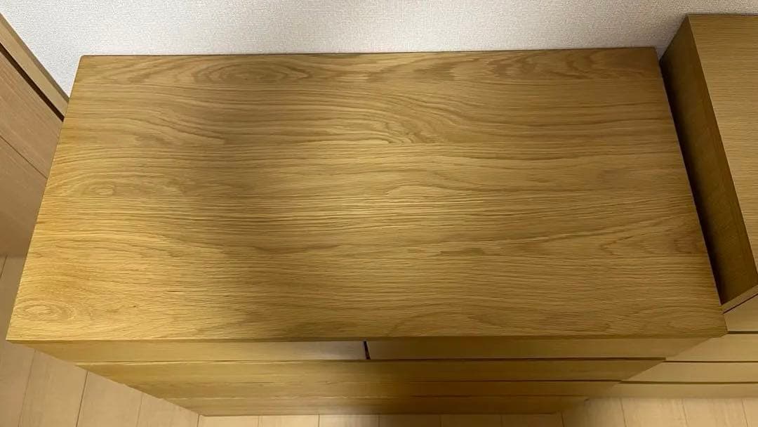 【11月中まで】無印良品 木製チェスト4段 オーク材 タンス