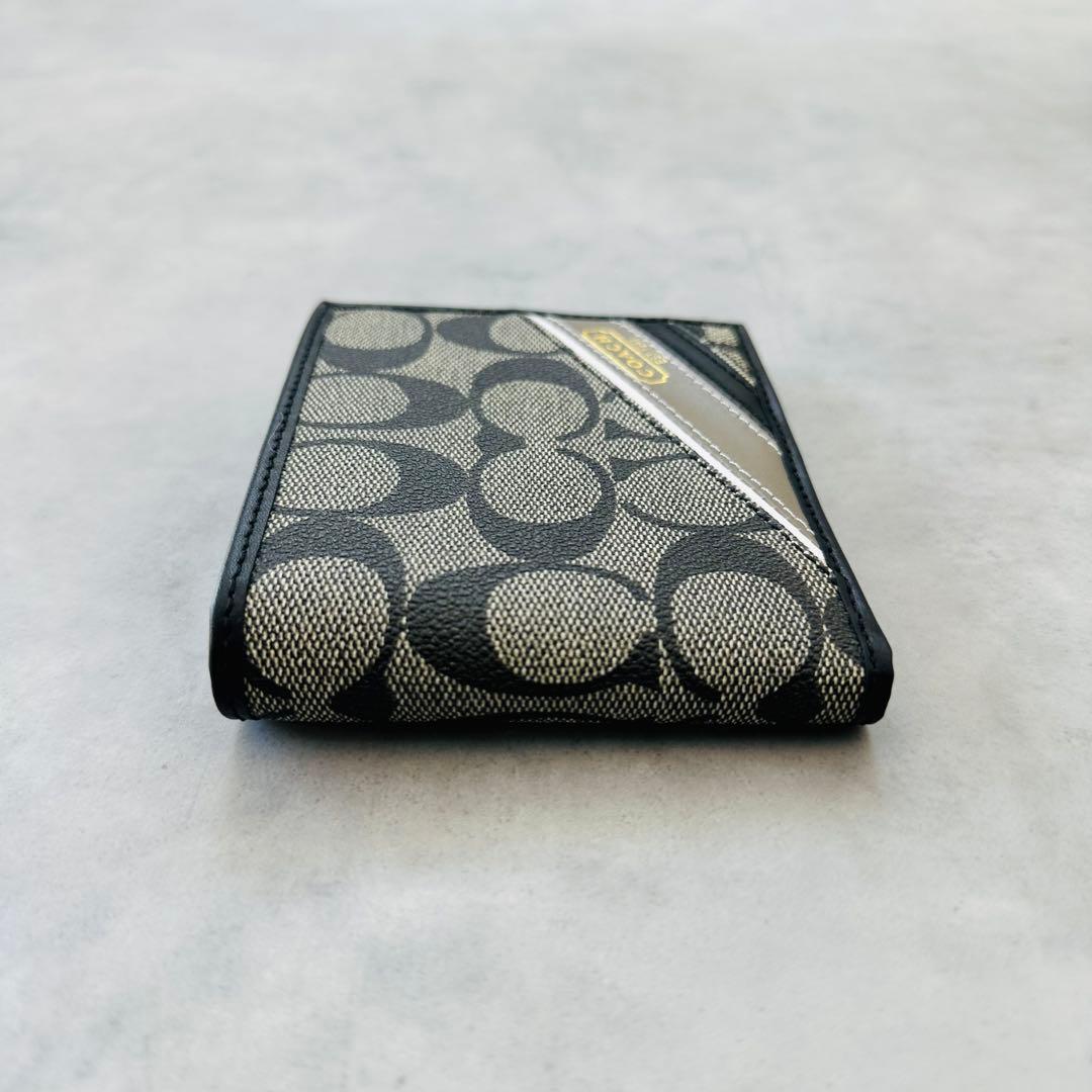 未使用✨COACH ヘリテージ ストライプ  ウォレット 二つ折り財布