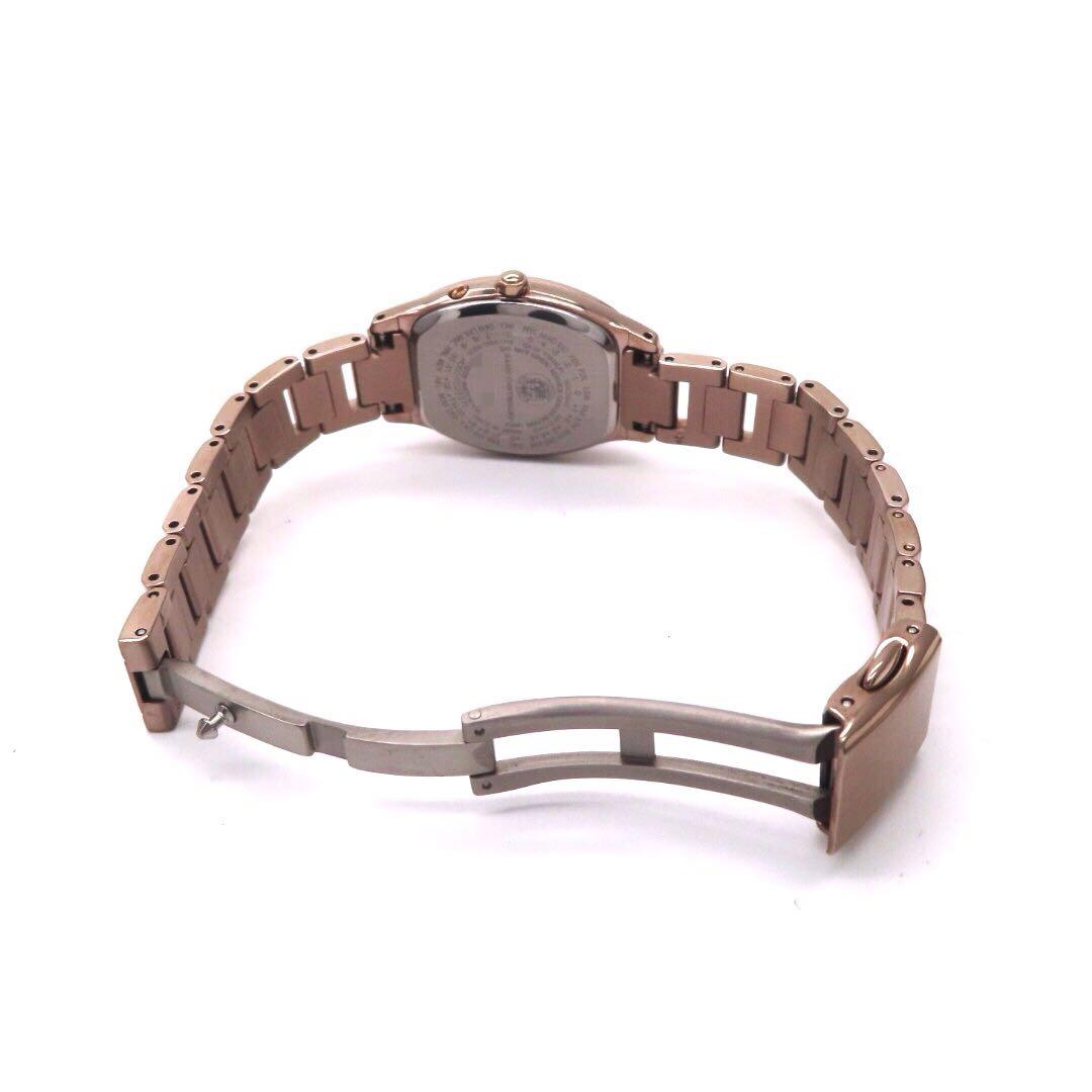 美品 ES9354 51A クロスシー 電波ソーラー シチズン 時計 トノー