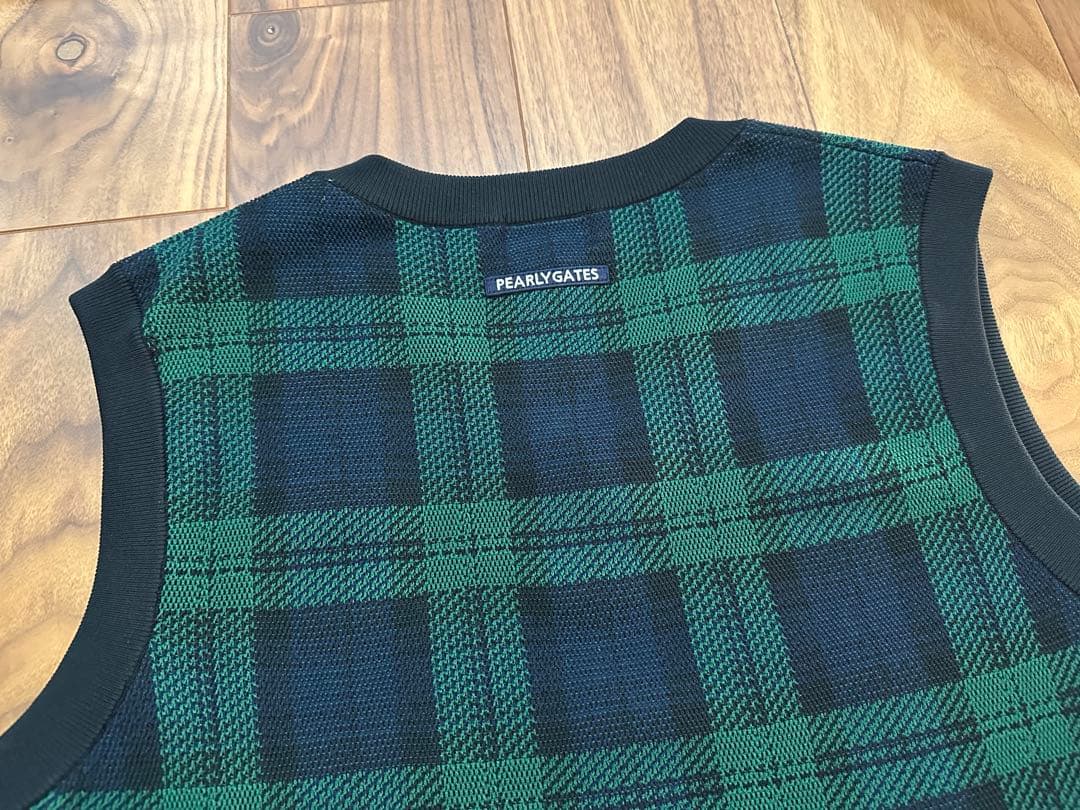パーリーゲイツ　ベスト　サイズ５　ブラックウォッチ　メンズ