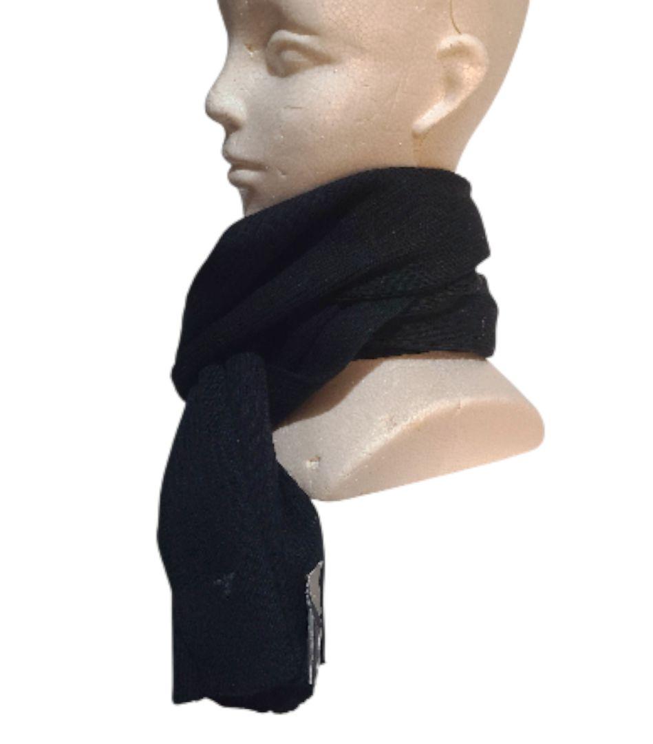 Dior Homme ブラック ウールマフラー