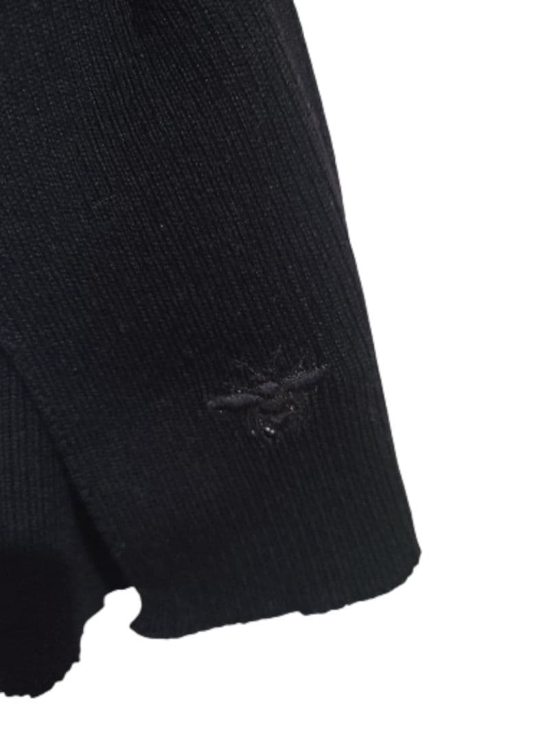 Dior Homme ブラック ウールマフラー