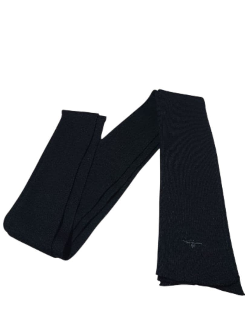 Dior Homme ブラック ウールマフラー