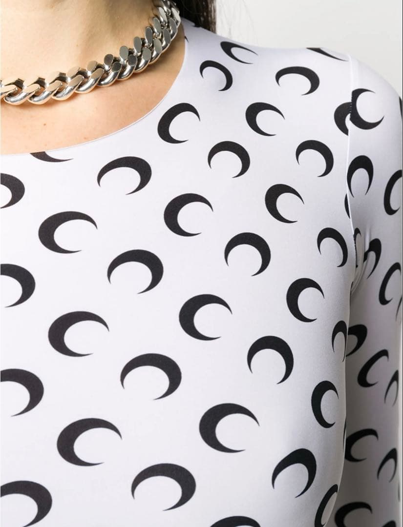 ナ　MARINE SERREマリーンセルmoonプリント長袖トップス収納袋