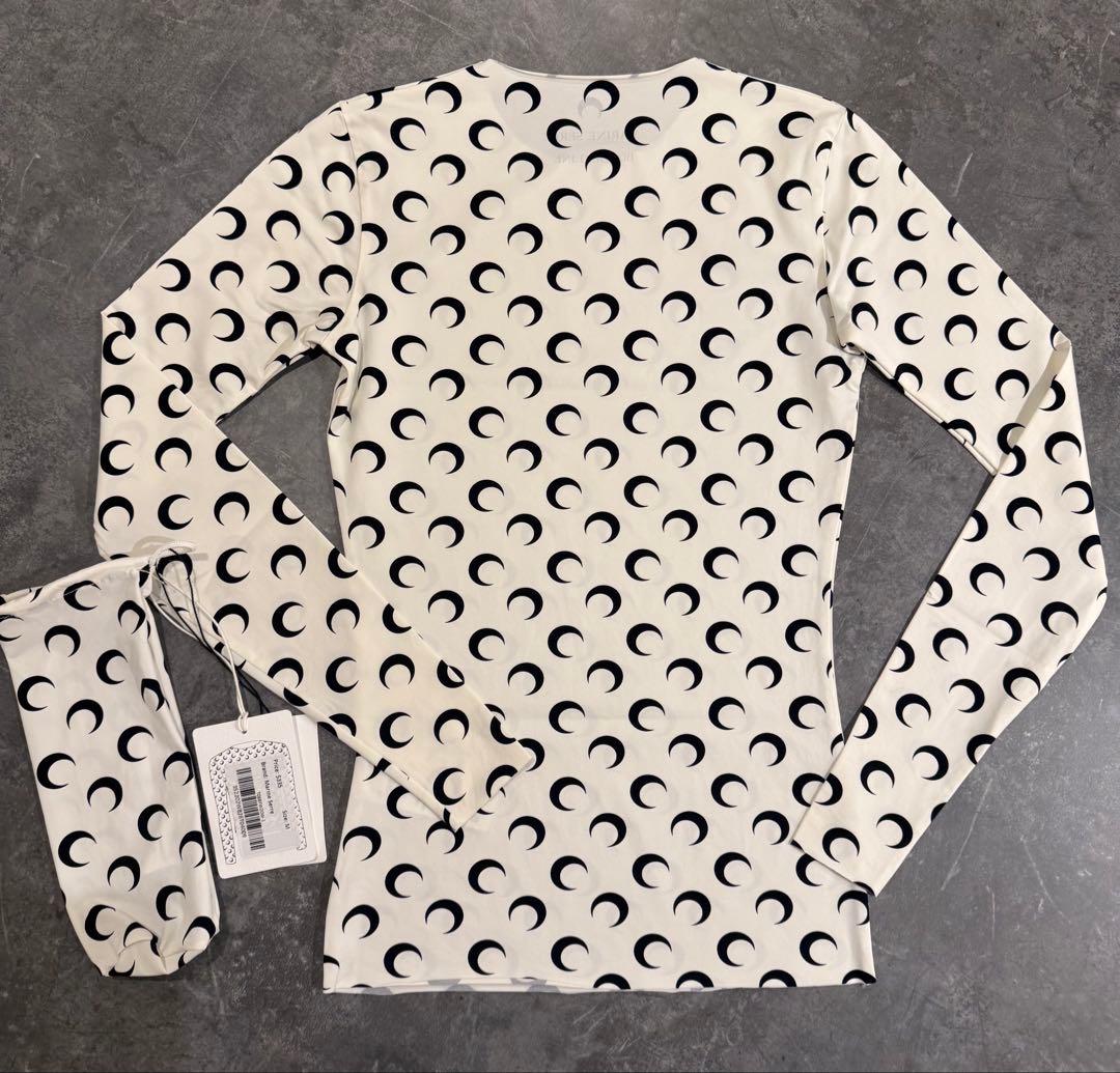 ナ　MARINE SERREマリーンセルmoonプリント長袖トップス収納袋