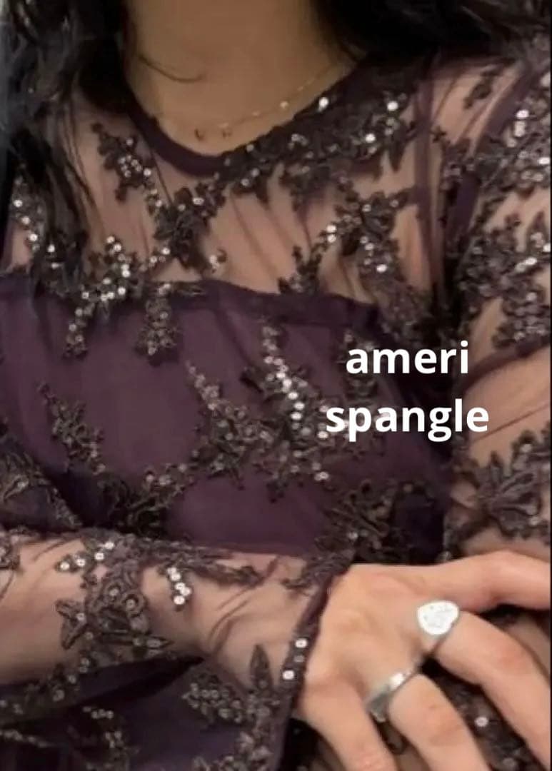 サロペット・オーバーオール・オールインワン AMERI SPANGLE LACE ROMPERS