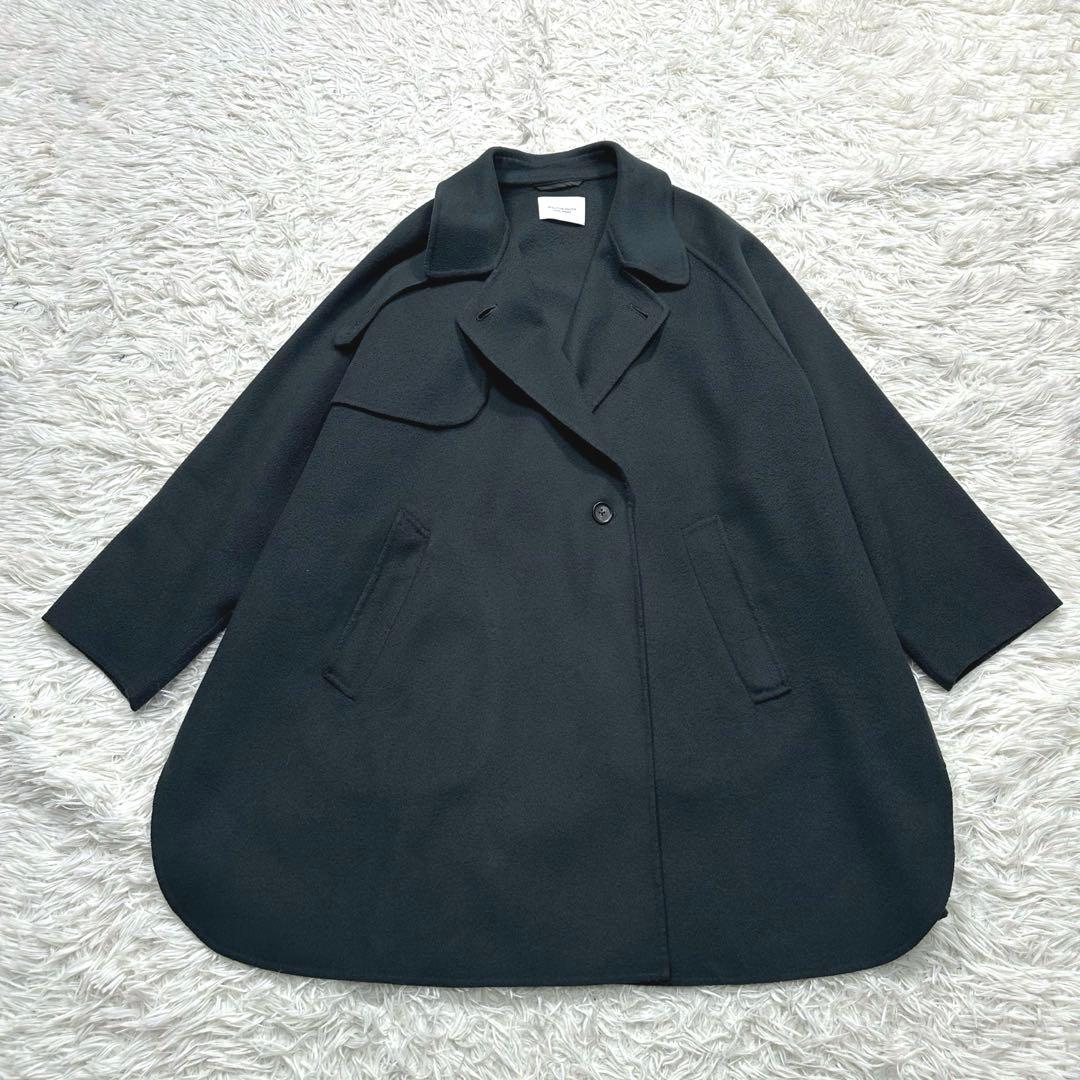 ビューティアンドユース　BY リバーポンチョコート　S グリーン