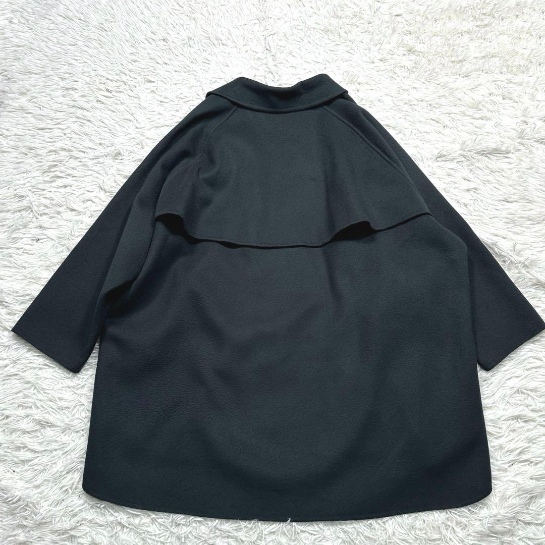 ビューティアンドユース　BY リバーポンチョコート　S グリーン