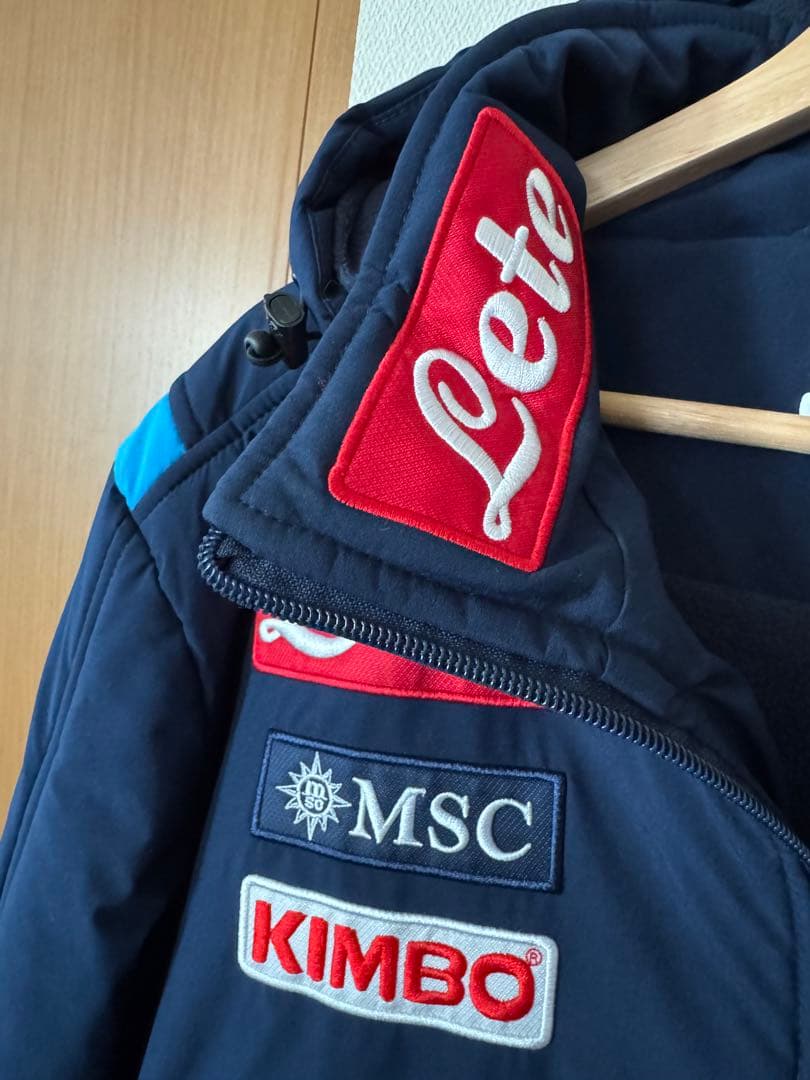 希少　美品　Kappa カッパ　ナポリ　フルスポンサー　ダウンジャケット　L