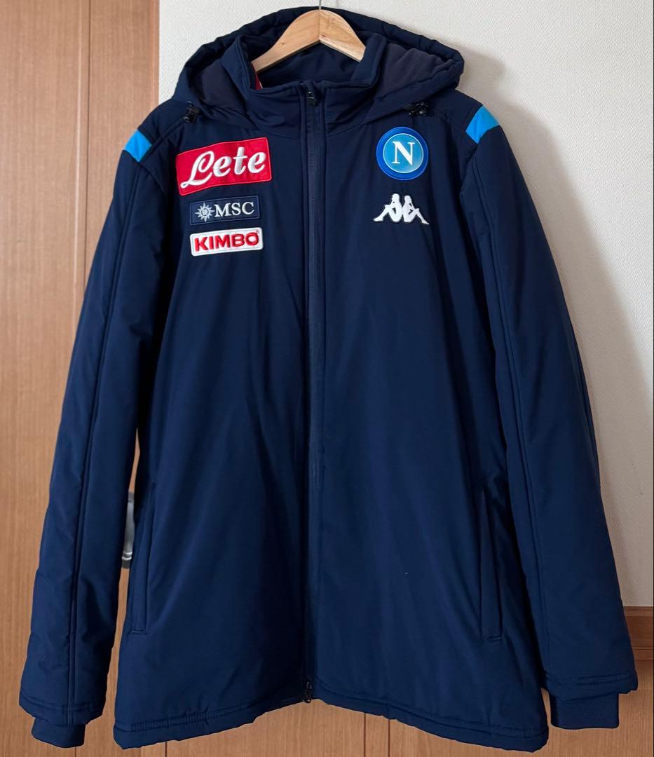 希少　美品　Kappa カッパ　ナポリ　フルスポンサー　ダウンジャケット　L