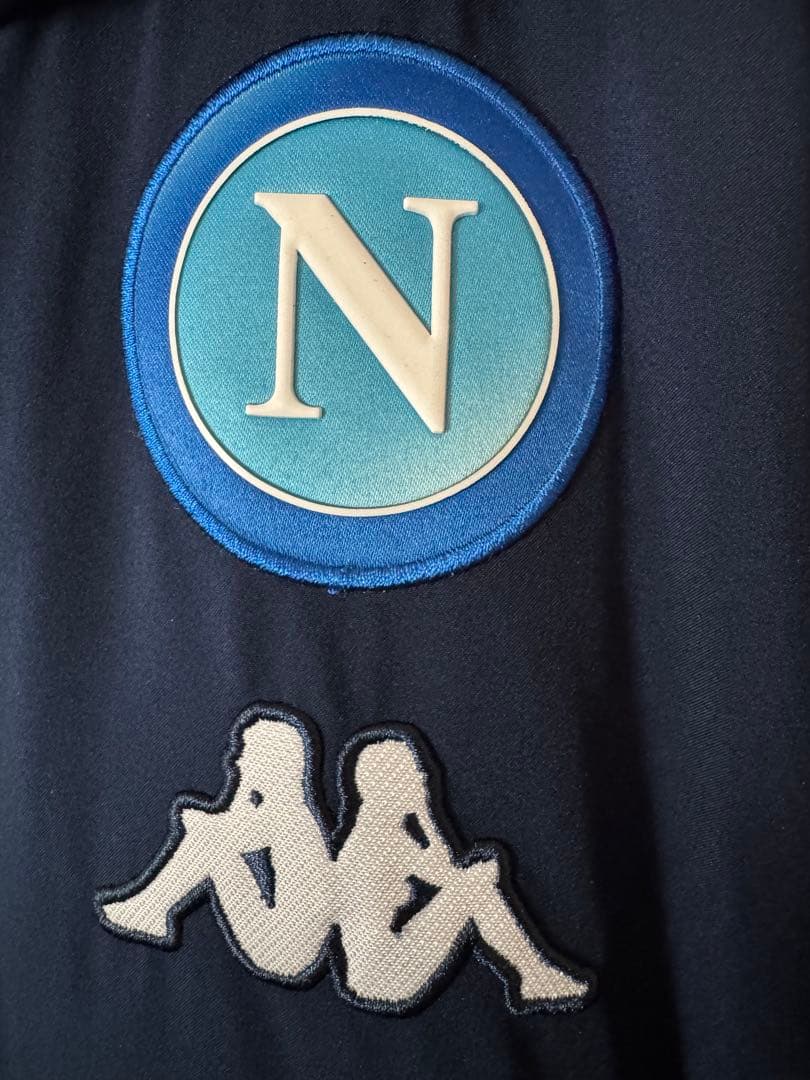 希少　美品　Kappa カッパ　ナポリ　フルスポンサー　ダウンジャケット　L