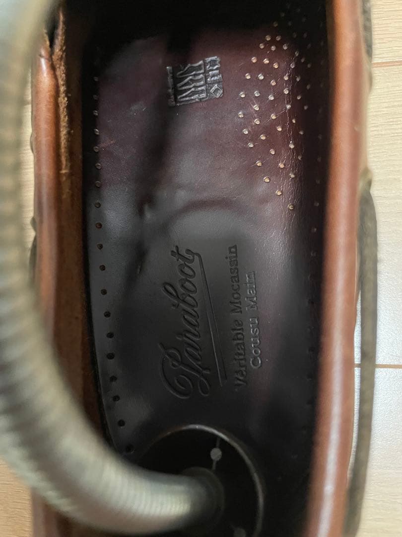 Paraboot BARTHブラウン デッキシューズ 箱付きサイズ8