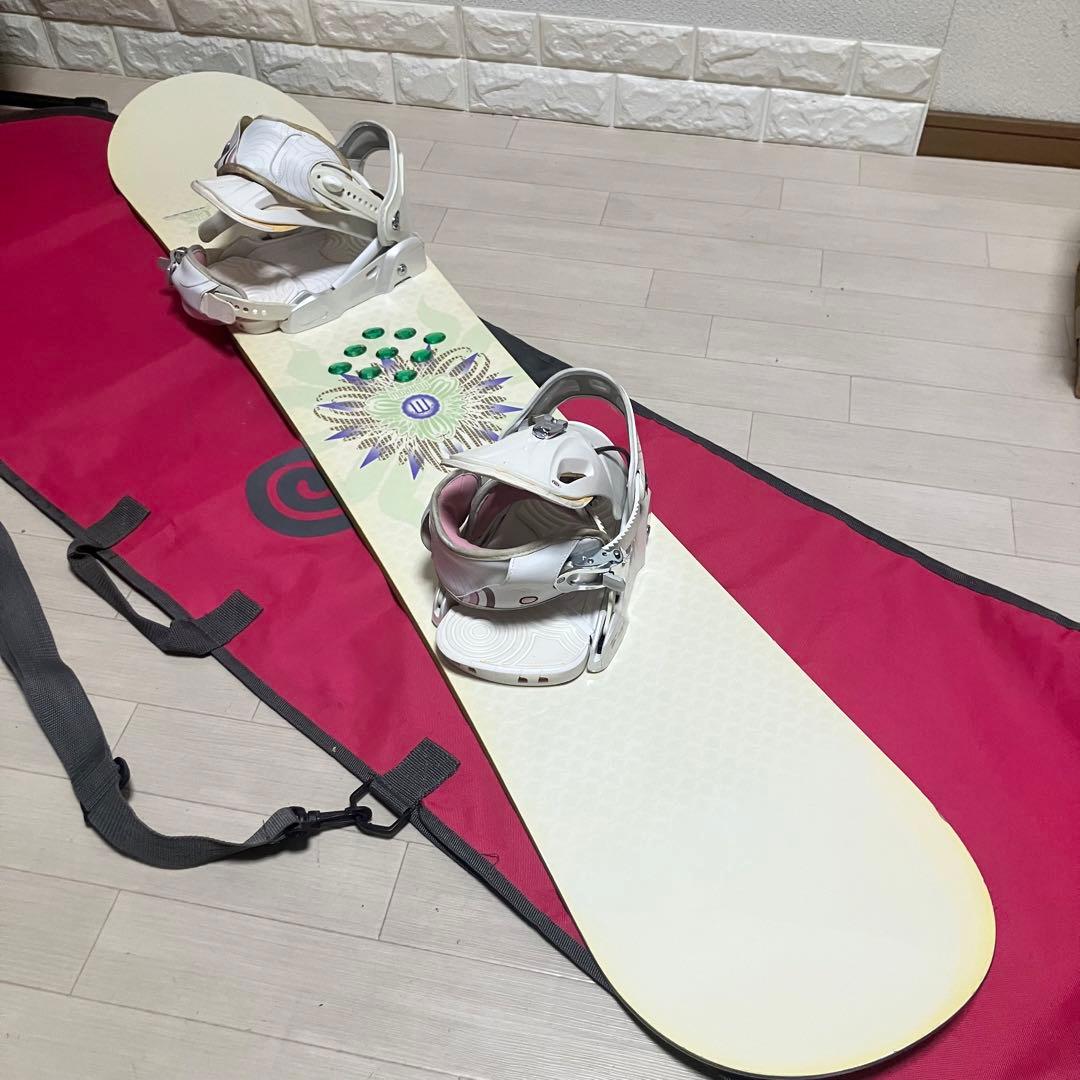 【ケース付】morrowモロースノーボードセット145cm/サロモン バインS