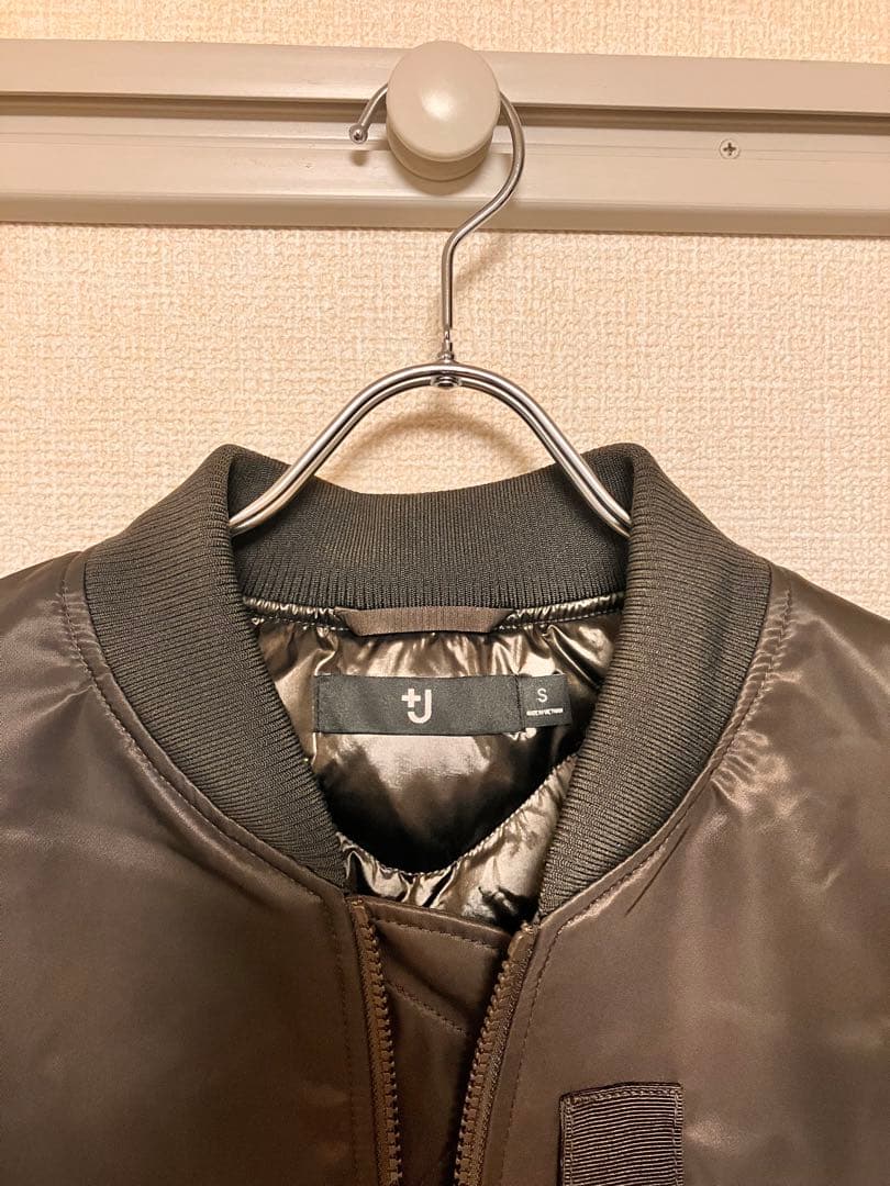 26年復刻 UNIQLO+J ハイブリッドダウンオーバーサイズMA1 グレーS