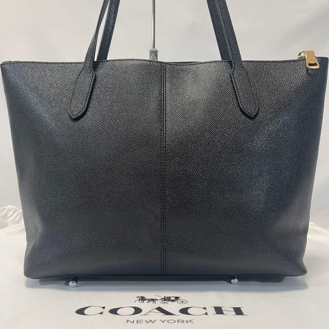 【極美品】コーチ 4454 シティ トートバッグ ビジネスバッグ レザー 黒