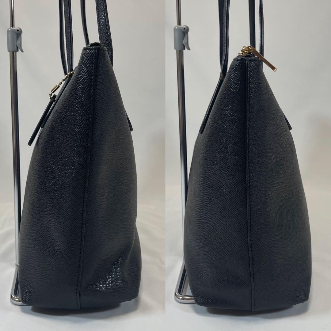 【極美品】コーチ 4454 シティ トートバッグ ビジネスバッグ レザー 黒