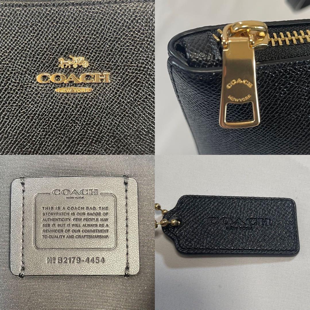 【極美品】コーチ 4454 シティ トートバッグ ビジネスバッグ レザー 黒