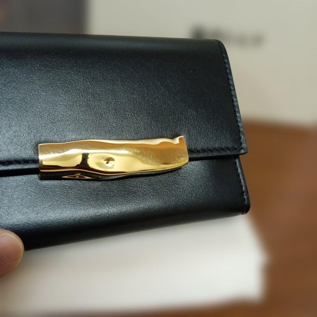BALLY　バリー　財布、小銭入れ、ブラック革　ゴールド金具　超美品!