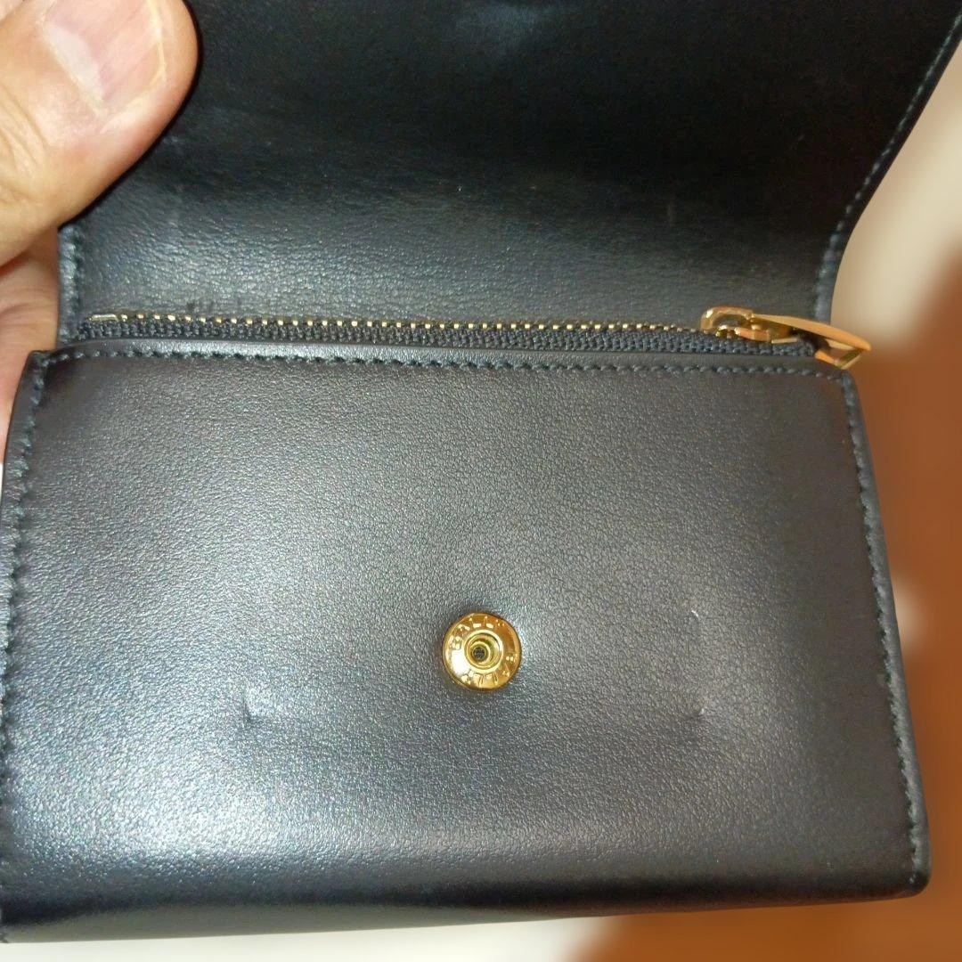 BALLY　バリー　財布、小銭入れ、ブラック革　ゴールド金具　超美品!