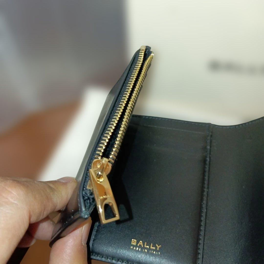 BALLY　バリー　財布、小銭入れ、ブラック革　ゴールド金具　超美品!