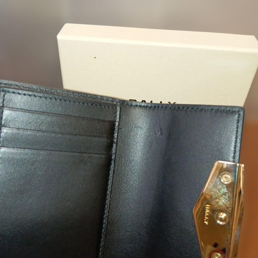 BALLY　バリー　財布、小銭入れ、ブラック革　ゴールド金具　超美品!