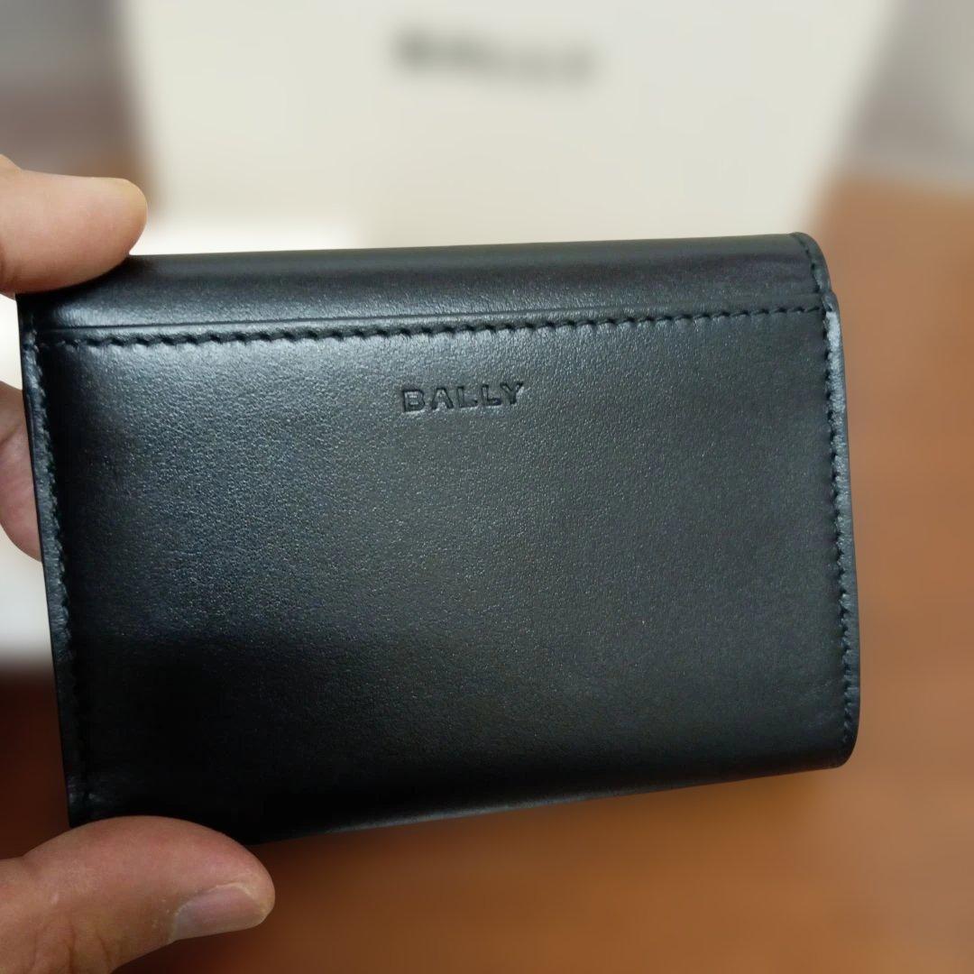 BALLY　バリー　財布、小銭入れ、ブラック革　ゴールド金具　超美品!