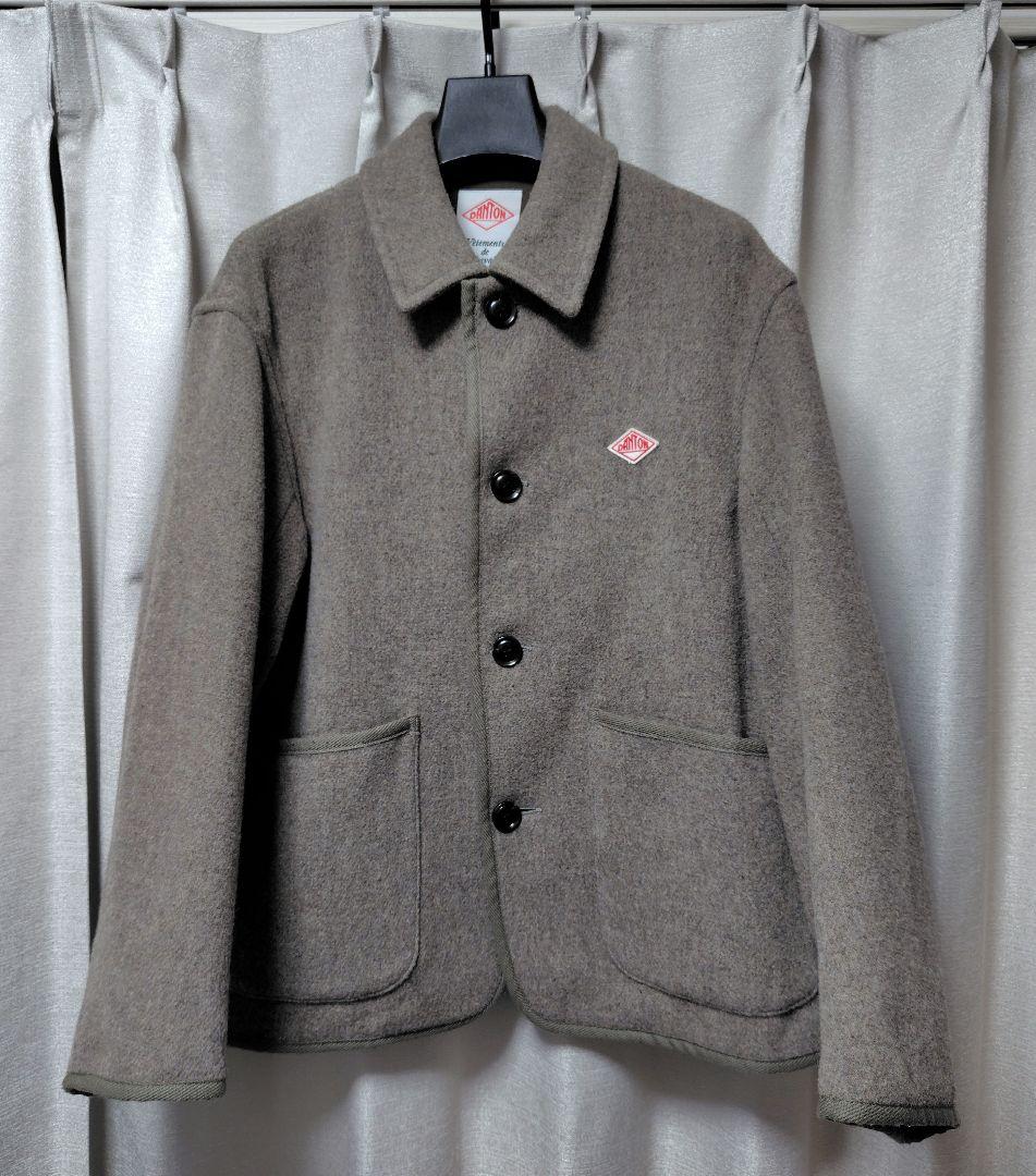 ダントン ウールライトパイルワークジャケット　カバーオール ベージュ　40