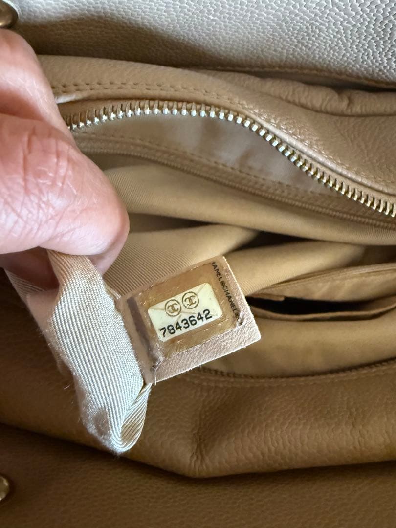 CHANEL シャネル マトラッセ PST キャビアスキン ベージュ希少カラー